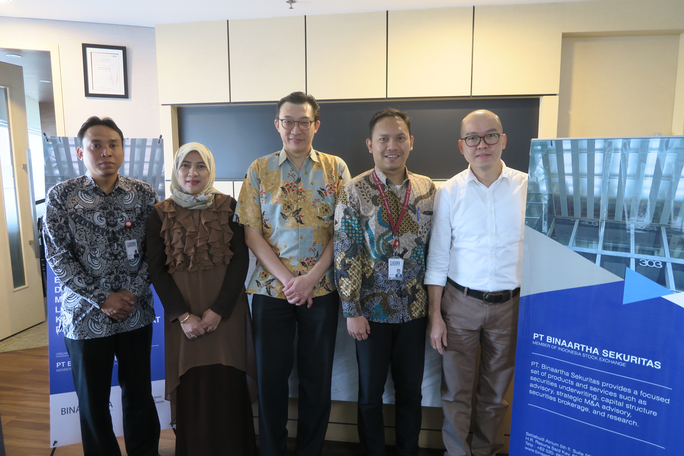 Kunjungan ke Bina Artha Sekuritas dalam Rangka Sosialisasi Dana Perlindungan Pemodal