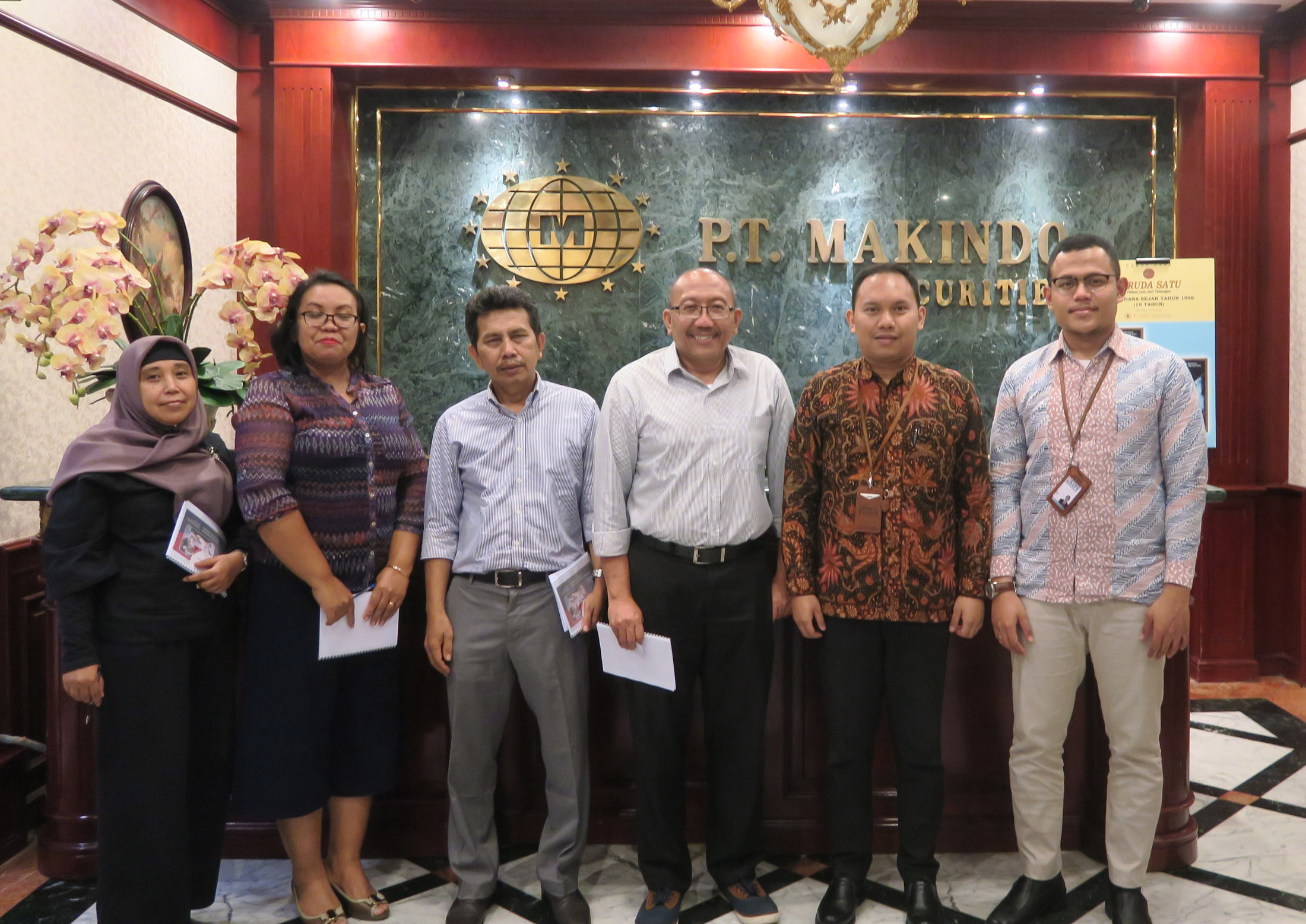 Kunjungan ke PT Makindo Sekuritas dalam Rangka Sosialisasi Dana Perlindungan Pemodal
